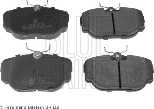 Blue Print ADJ134217 - Гальмівні колодки, дискові гальма autozip.com.ua