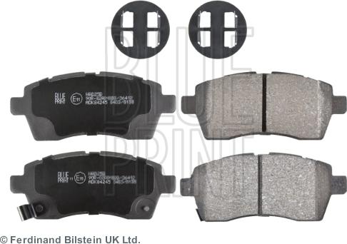 Blue Print ADK84245 - Гальмівні колодки, дискові гальма autozip.com.ua