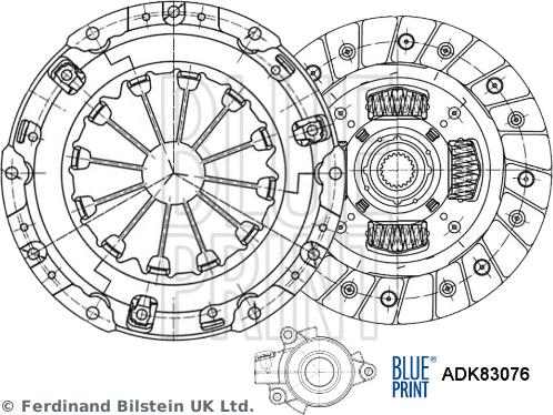 Blue Print ADK83076 - Комплект зчеплення autozip.com.ua