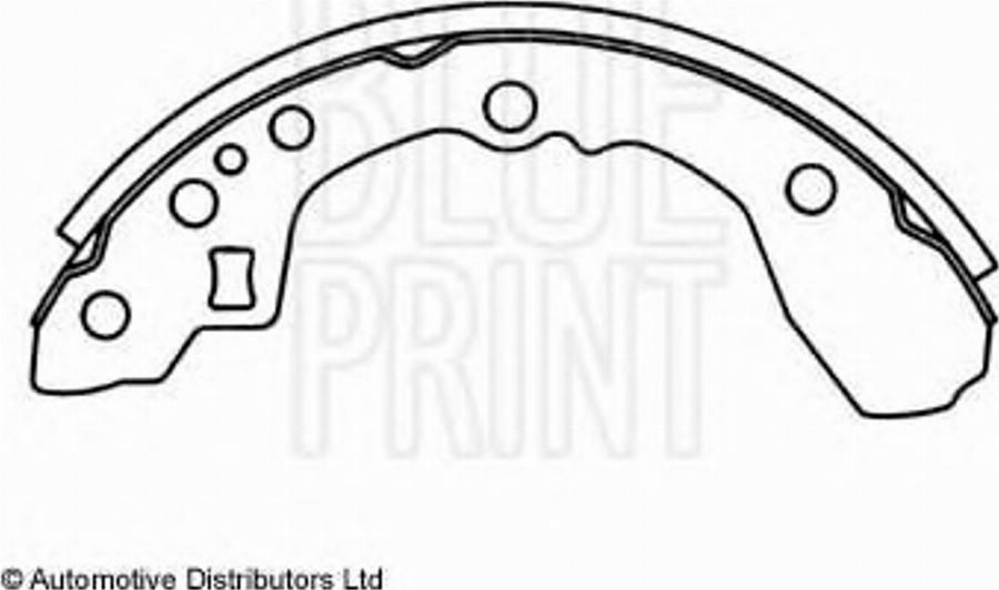 Blue Print ADM54106 - Комплект гальм, барабанний механізм autozip.com.ua