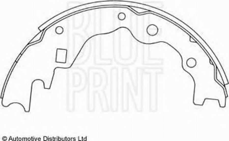 Blue Print ADM54112 - Комплект гальм, барабанний механізм autozip.com.ua