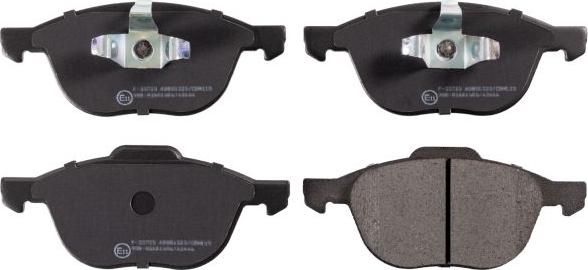 Blue Print ADM54282 - Гальмівні колодки, дискові гальма autozip.com.ua