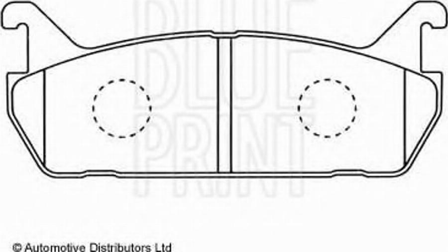 Blue Print ADM54225 - Гальмівні колодки, дискові гальма autozip.com.ua