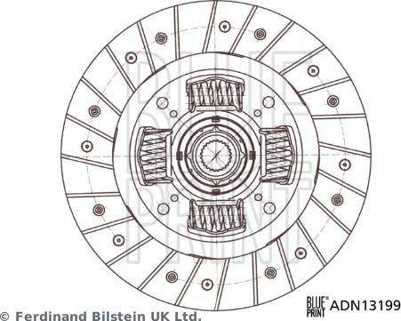 Blue Print ADN13199 - Диск зчеплення autozip.com.ua