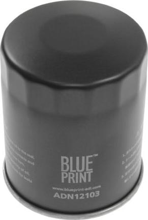 Blue Print ADN12103 - Масляний фільтр autozip.com.ua