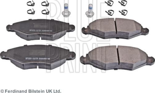 Blue Print ADP154217 - Гальмівні колодки, дискові гальма autozip.com.ua