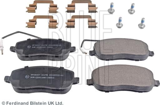 Blue Print ADP154224 - Гальмівні колодки, дискові гальма autozip.com.ua