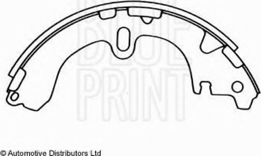 Blue Print ADT34123 - Комплект гальм, барабанний механізм autozip.com.ua
