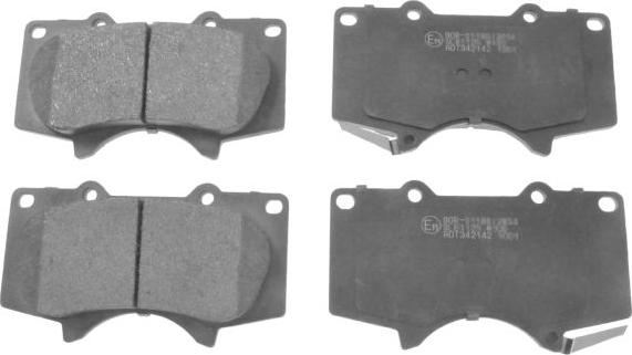 Blue Print ADT342142 - Гальмівні колодки, дискові гальма autozip.com.ua