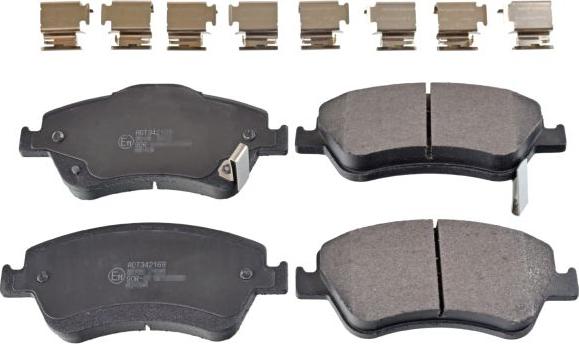 Blue Print ADT342169 - Гальмівні колодки, дискові гальма autozip.com.ua