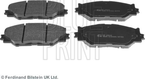 Blue Print ADT342163 - Гальмівні колодки, дискові гальма autozip.com.ua