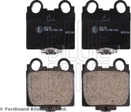 Blue Print ADT342108 - Гальмівні колодки, дискові гальма autozip.com.ua