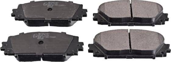 Blue Print ADT342181 - Гальмівні колодки, дискові гальма autozip.com.ua