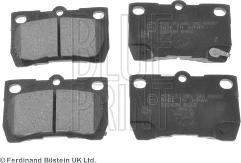 Blue Print ADT342178 - Гальмівні колодки, дискові гальма autozip.com.ua