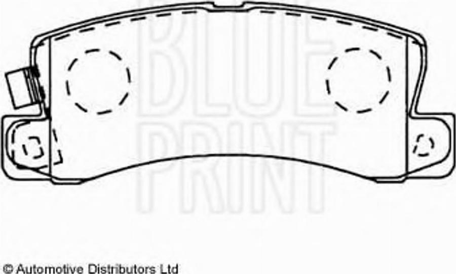 Blue Print ADT34228 - Гальмівні колодки, дискові гальма autozip.com.ua