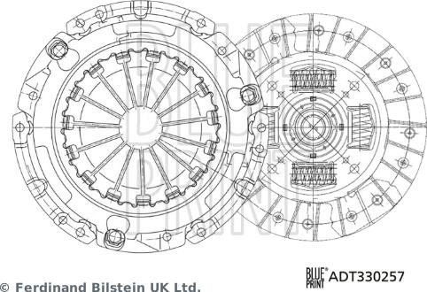 Blue Print ADT330257 - Комплект зчеплення autozip.com.ua