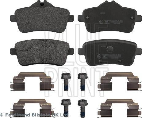 Blue Print ADU174216 - Гальмівні колодки, дискові гальма autozip.com.ua