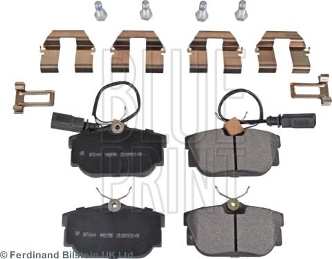 Blue Print ADV184254 - Гальмівні колодки, дискові гальма autozip.com.ua