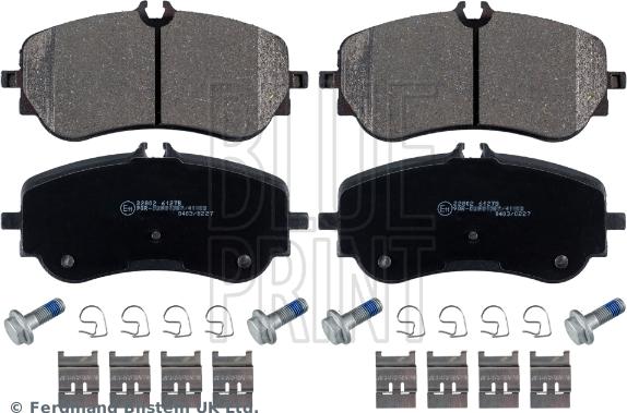 Blue Print ADV184264 - Гальмівні колодки, дискові гальма autozip.com.ua