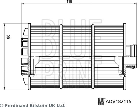 Blue Print ADV182115 - Масляний фільтр autozip.com.ua