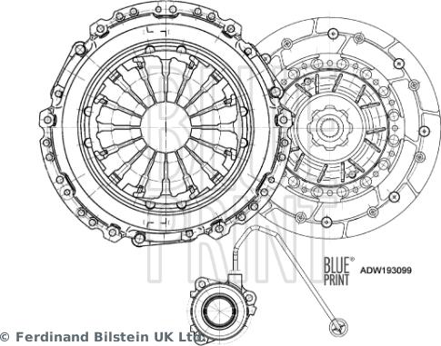 Blue Print ADW193099 - Комплект зчеплення autozip.com.ua