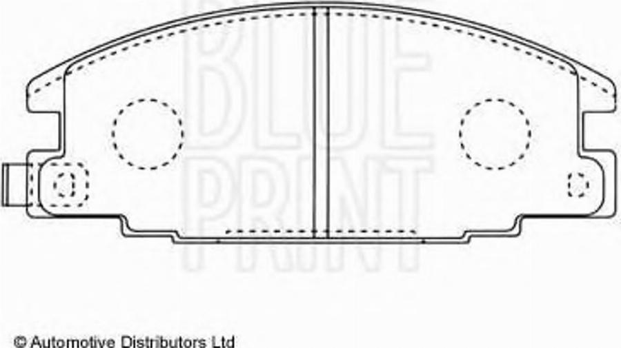 Blue Print ADZ94206 - Гальмівні колодки, дискові гальма autozip.com.ua