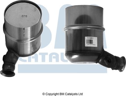 BM Catalysts BM11351H - Сажі / частковий фільтр, система вихлопу ОГ autozip.com.ua