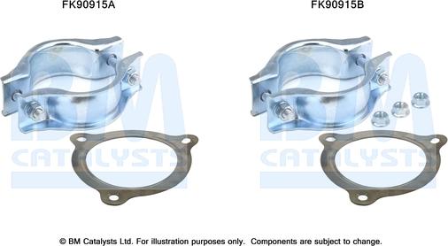 BM Catalysts FK90915 - Монтажний комплект, каталізатор autozip.com.ua