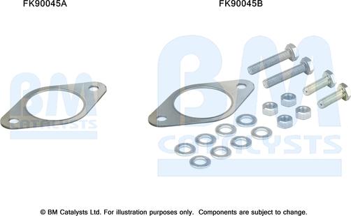 BM Catalysts FK90045 - Монтажний комплект, каталізатор autozip.com.ua