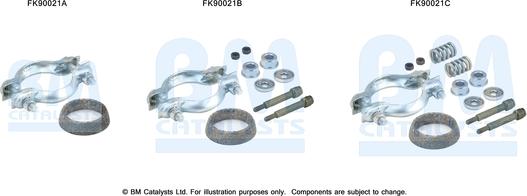 BM Catalysts FK90021 - Монтажний комплект, каталізатор autozip.com.ua