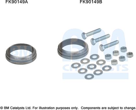 BM Catalysts FK90149 - Монтажний комплект, каталізатор autozip.com.ua