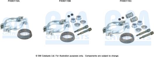 BM Catalysts FK90115 - Монтажний комплект, каталізатор autozip.com.ua