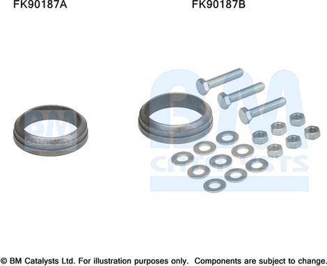 BM Catalysts FK90187 - Монтажний комплект, каталізатор autozip.com.ua