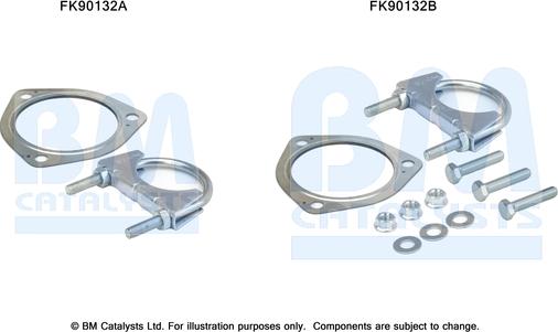 BM Catalysts FK90132 - Монтажний комплект, каталізатор autozip.com.ua