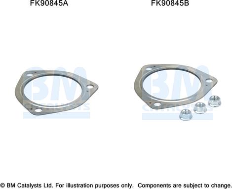 BM Catalysts FK90845 - Монтажний комплект, каталізатор autozip.com.ua