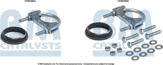 BM Catalysts FK90380 - Монтажний комплект, каталізатор autozip.com.ua