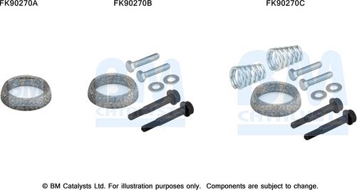 BM Catalysts FK90270 - Монтажний комплект, каталізатор autozip.com.ua