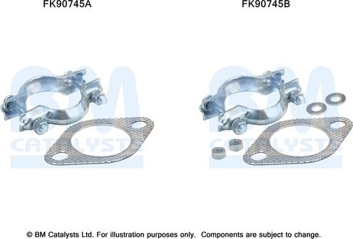 BM Catalysts FK90745 - Монтажний комплект, каталізатор autozip.com.ua