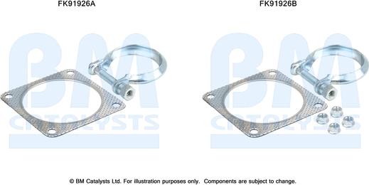 BM Catalysts FK91926 - Монтажний комплект, каталізатор autozip.com.ua