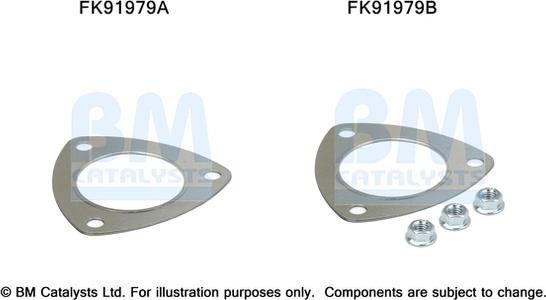 BM Catalysts FK91979 - Монтажний комплект, каталізатор autozip.com.ua