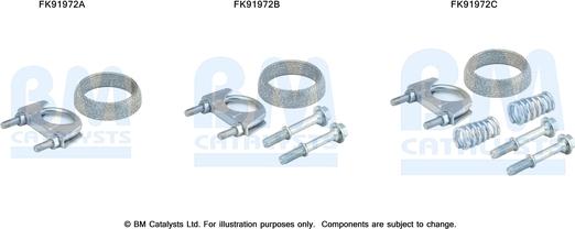 BM Catalysts FK91972 - Монтажний комплект, каталізатор autozip.com.ua