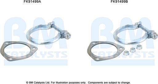 BM Catalysts FK91499 - Монтажний комплект, каталізатор autozip.com.ua