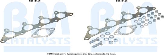 BM Catalysts FK91414 - Монтажний комплект, каталізатор autozip.com.ua