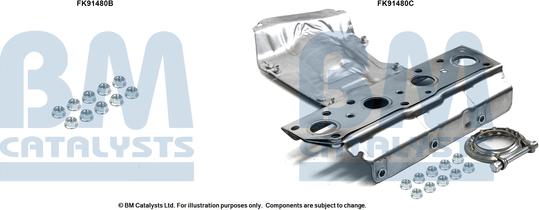 BM Catalysts FK91480 - Монтажний комплект, каталізатор autozip.com.ua