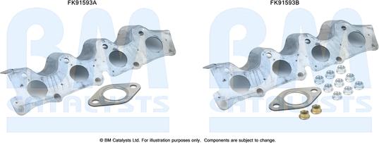 BM Catalysts FK91593 - Монтажний комплект, каталізатор autozip.com.ua