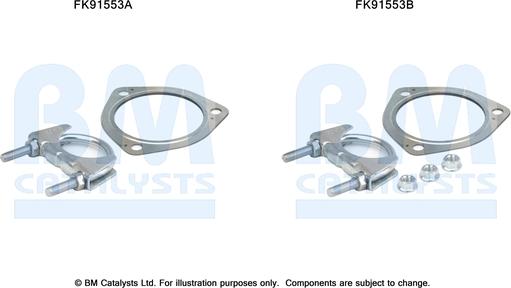 BM Catalysts FK91553 - Монтажний комплект, каталізатор autozip.com.ua