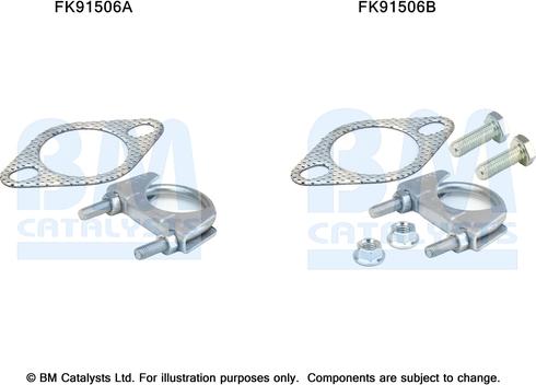 BM Catalysts FK91506 - Монтажний комплект, каталізатор autozip.com.ua