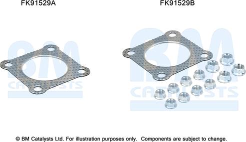 BM Catalysts FK91529 - Монтажний комплект, каталізатор autozip.com.ua