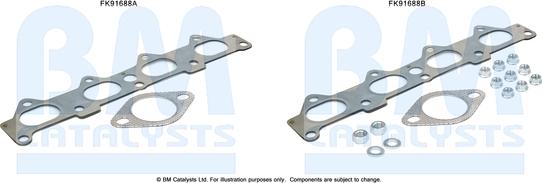 BM Catalysts FK91688 - Монтажний комплект, каталізатор autozip.com.ua