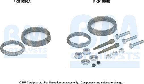 BM Catalysts FK91096 - Монтажний комплект, каталізатор autozip.com.ua